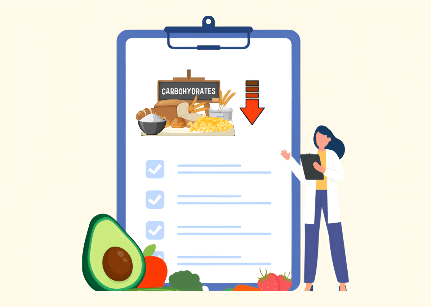 Nutritionist certification illustration